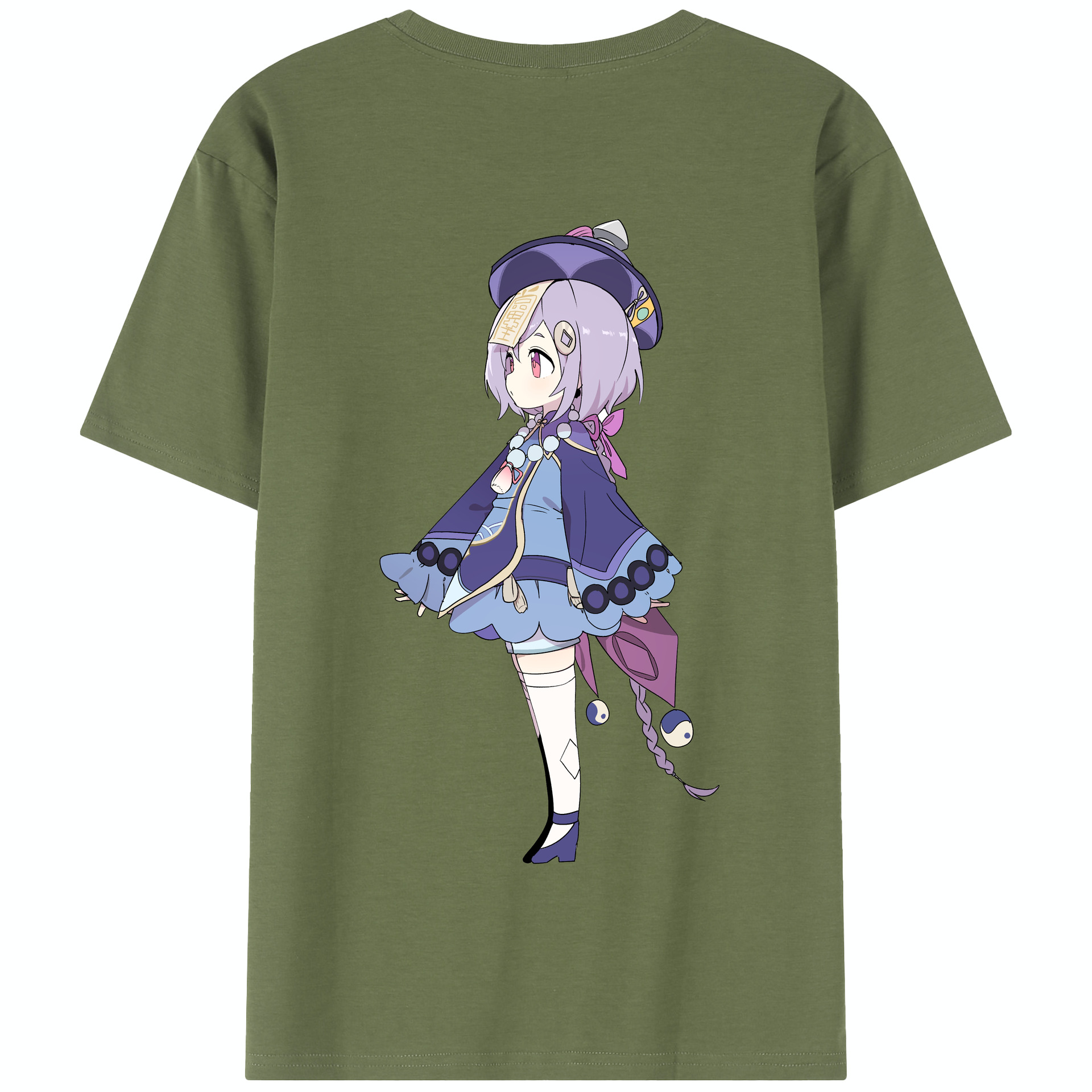 げんし神 七七 なな  genshin Nana 綿100％半袖Tシャツ（背面プリント）